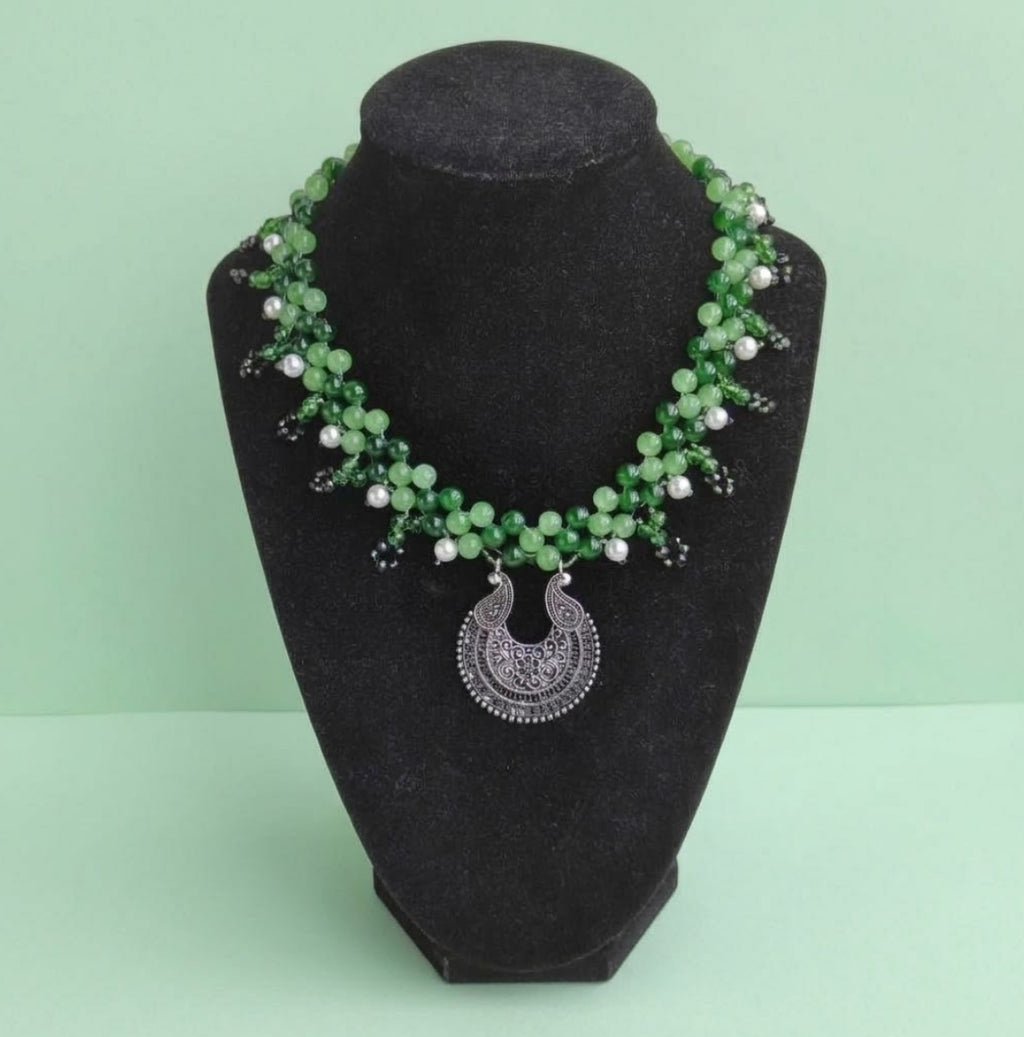 Forest Crescent Necklace